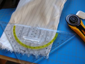 18. Futter abschneiden